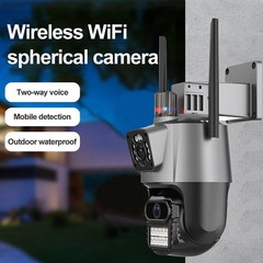8MP 4K WiFi Security Camera: Dual Lens, 1-8X Zoom Outdoor PTZ Home Cam* US STOCK
