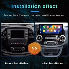 NEW 12.3″ HD Car Radio GPS Navigation Android 6+128GB For 14-22 Benz Vito Metris