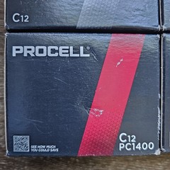 Duracell Procell Alkaline Batteries C (5 Boxes 12 Each) 60 Batteries