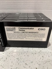 13 Vintage Maxell C90 Cassette Tapes Professional Communicator Series New Sealed