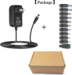 Universal AC Adapter 12V 2A Power Supply Charger 24W AC110V to DC12V 2000Ma 1500
