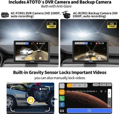 ATOTO 7″ QLED P8 PRO Wireless Apple Carplay Portable Car Stereo Android Auto Cam