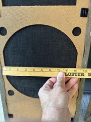 Vintage Large Advent Bullnose Speaker Grills w/ Badge