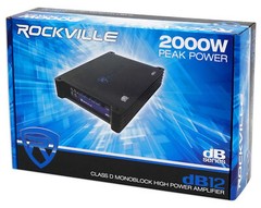 Kicker 50DCWC122 Dual 12″ Subwoofers+Vented Sub Box+Mono Amplifier+Wires DCWC122