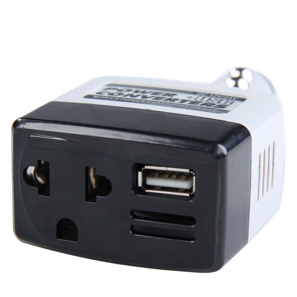 12v/24v to 220V DC to AC Car Power Converter Adapter Inverter USB Outlet Charger