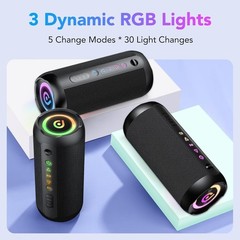 Gift-Worthy Portable Bluetooth Speaker – 30 Hours of Playtime & Dual Drivers