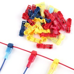 60/480Pcs T-Taps Wire Terminals Connectors Insulated 22-10 AWG Quick Splice Kit