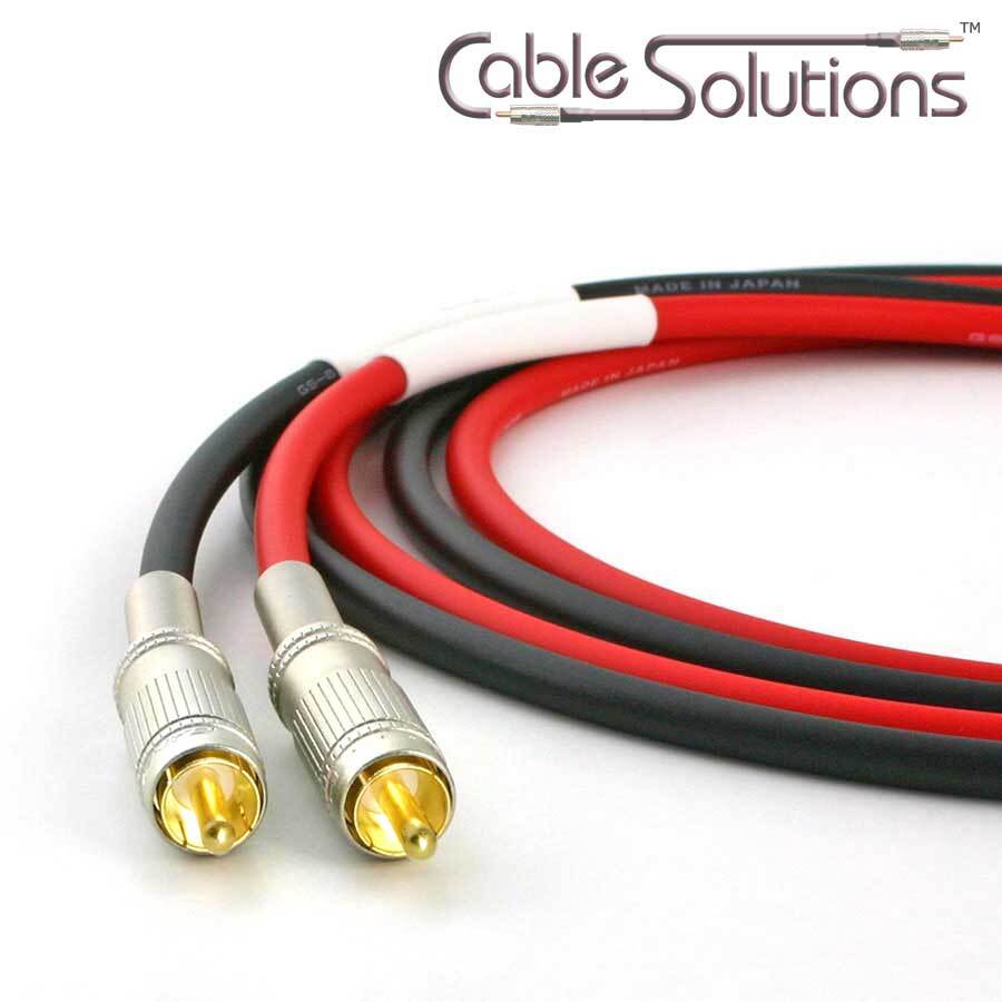 Canare Low-Microphonic Stereo Interconnect Cables 0.8m