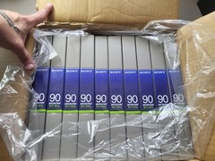 NEW 10 Count 10x Sony BCT-90GL Betacam Video Cassette Tapes Broadcast Standard