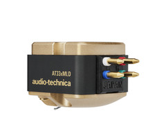 Audio-Technica AT33xMLD Dual Moving Coil Stereo Cartridge (Black and Gold)