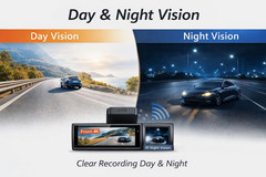 4K 3 Channel Dash Cam Front Rear Inside WiFi GPS Dash Camera Night Vision