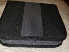 IKEA CD/DVD Case Black Holder Wallet Portfolio Zip Around 1999 Made In Vietnam