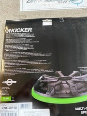 KICKER 47KLSR10 KLSR 10″ Weather Proof LED Speaker/Subwoofer Ring Light KLSR10