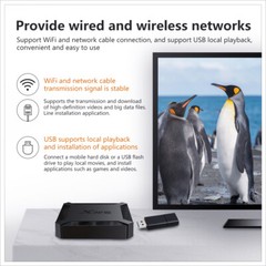 X96Q H313 Quad Core 2+16GB Android 10.0 OS 4K TV BOX 2.4G WIFI HDMI Media Player