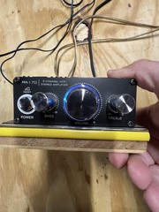 Kinter MA-170 2-Channel Hi-Fi Stereo Amplifier DC 12V Mini Amp w/ Adapter RCA