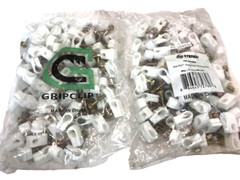 Steren 200-963WH(SINGLE SCREW CLIP) 2 BAGS TOTAL( Qty: 200) NEW.