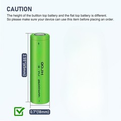 12Pcs 2600mAh Batteries 3.7V Rechargeable Li-Ion Battery for Flashlight Torch