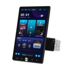 Wireless Apple CarPlay 10.4″ Single 1DIN Car Stereo Rotatable Touch Screen Radio
