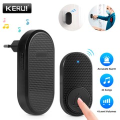 KERUI Wireless Doorbell Waterproof Door Bell Kit Home House Ring Bell US Stock