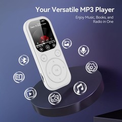 Multifunction 32GB MP4 Player Bluetooth 5.4 Video Playback FM Radio Recorder