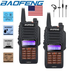 US BAOFENG 18W 8800MAH UV9R PLUS WALKIE TALKIE UHF VHF LONG RANGE WATERPROOF LOT