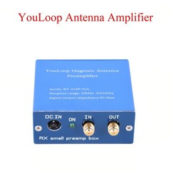 YouLoop Magnetic Loop Antenna SMA Interface Low Loss Broadband with Amplifier