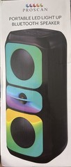 Proscan Portable Led Light Up Bluetooth Speaker NEW In Original Sealed Box