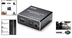 Compact 4K x 2K HDMI Audio Splitter – Supports Dual Audio Outputs & Easy Install