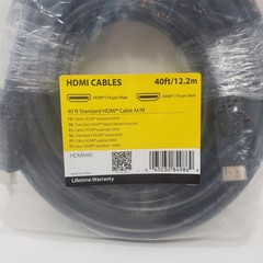 STARTECH HDMM40 40ft. HIGH SPEED HDMI CABLE – HDMI – M/M 19 Pin
