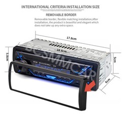 Single Din Car Stereo Radio Bluetooth MP3 Player Dash Audio FM AUX USB Charger