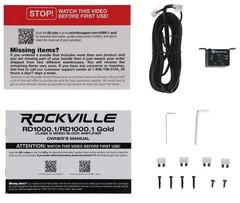 Rockville RD1000.1 Gold 1000w RMS @ 1 Ohm (4000w Peak) Mono Amplifier Car Amp