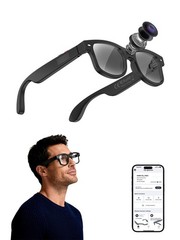 AI Bluetooth Smart Glasses with Interchangeable Lenses HD Camera for iOS Android