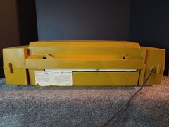 Vintage GE Wildcat Portable Record Player Yellow Stereo Solid State Tested AS IS