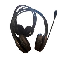 Ativa Wired Headset with Adjustable Microphone Black Over-Ear 5345725