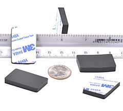 1″ x 1-1/2″ x 3/16″ Rectangular Waffle Grip Silicone 3M Non-Skid Bumper Pads
