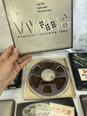 Vintage Scotch Knight Reel to Reel Tape Lot 7″ Plastic Reels 1950s Audio 6pc