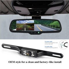 4.3″Car Rear View Mirror Monitor with No1 Bracket Backup Camera License Plate US