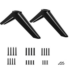 Maozhren TV Legs for TCL 32″ 40″ 43″ 49″ 2 inches x 2 x 1 inch, Black