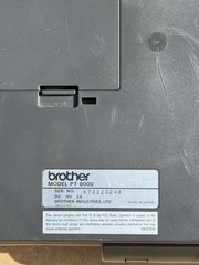 Brother Labeling System PT-8000 Black AC Adapter Carrying Case Good