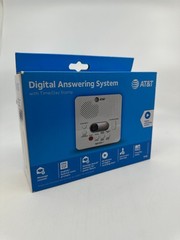 AT&T 1740 Digital Answering System With Time and Day Stamp – White – NEW