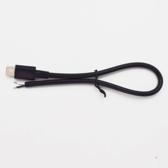 5pcs 25cm USB C Type-C Male Plug Cable 2 wires Power Pigtail Cable Cord DIY -US