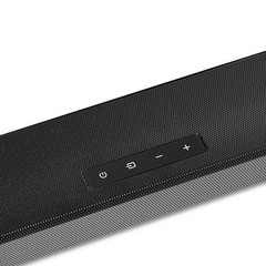 onn. 100135498 5.1 Ultra-Slim Surround Soundbar System with Dolby Atmos, Black,