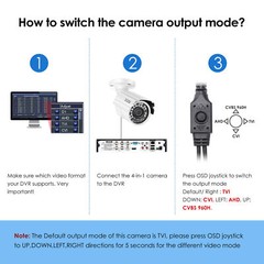 ZOSI 4in1 1080p Outdoor CCTV Surveillance Security Camera System night vision
