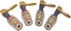Banana Plug to 4Mm Female Jack Adapter, Speaker Audio Connectors, 4-Pack