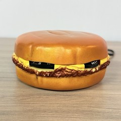 1970s Vintage Cheeseburger Novelty AM Transistor Radio 9V Incl. Hong Kong Works!