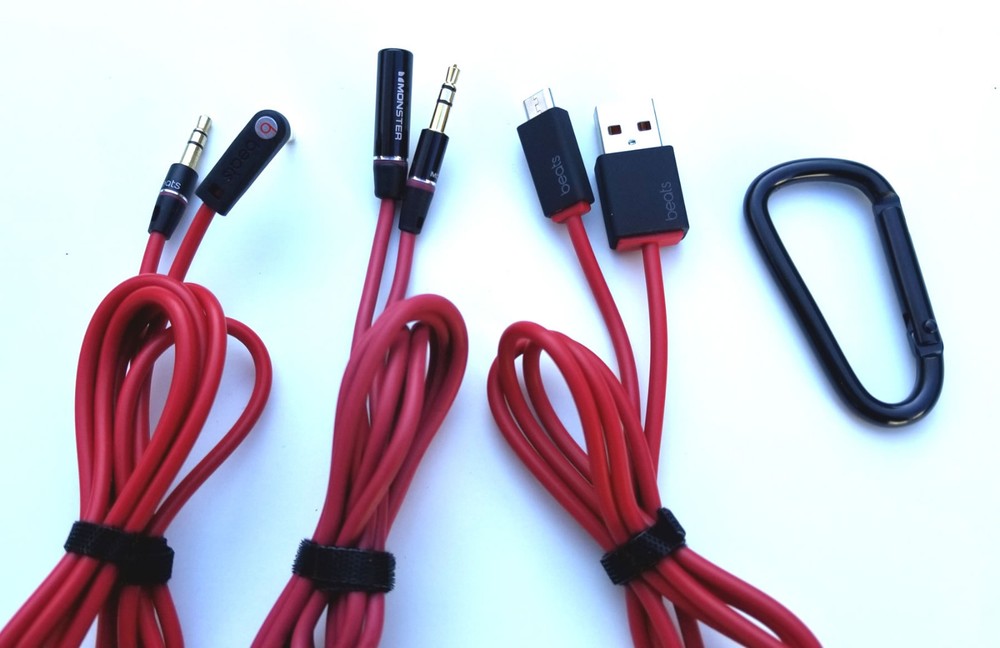 3 Headphone CABLES for Monster BEATS By Dr. Dre STUDIO, SOLO, PRO, DETOX, MIXR
