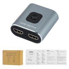 HUB 2 in 1 out & 1 in 2 out Bi-Directional 4K HDMI 2.0 Cable Switcher Splitter