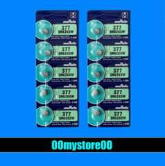[EXP 10/2030] Brand New 10 MURATA / SONY 377 SR626SW Watch Battery – CA Seller