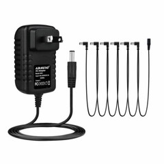 US 9V DC 1A Guitar Effect Pedal Power Supply Adapter 6 way Daisy Chain Cable Kit