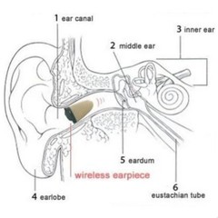 Powerful GSM ID Inductive Card Hidden Wireless In-Ear Spy Micro Earpiece